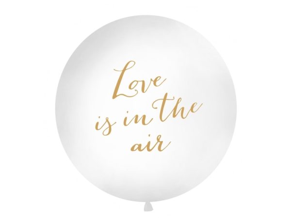 Obrí balón biely s potlačou Love is in the Air - Image 4