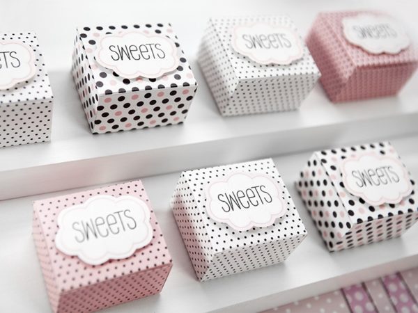 Krabičky na sladkosti Sweet Dots bodkované