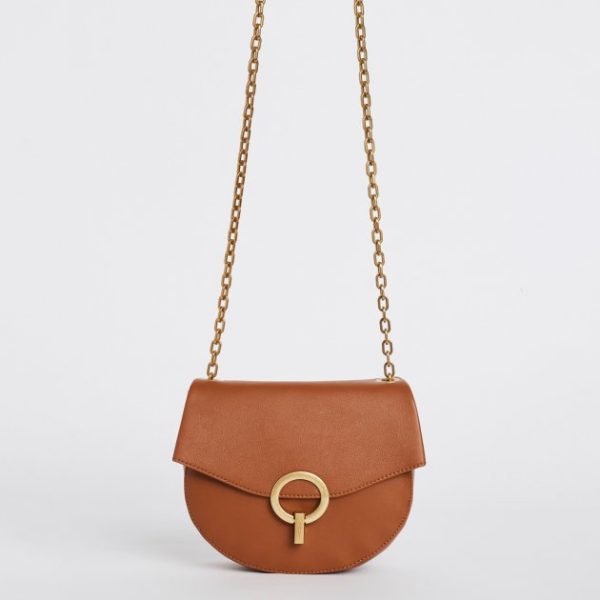 Dámska crossbody kabelka hnedá